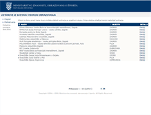 Tablet Screenshot of pregledi.mzos.hr